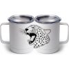 10 oz. White Stainless Steel Coffee Mug Thumbnail