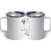 10 oz. White Stainless Steel Coffee Mug Thumbnail
