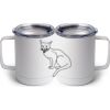 10 oz. White Stainless Steel Coffee Mug Thumbnail