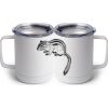 10 oz. White Stainless Steel Coffee Mug Thumbnail