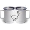 10 oz. White Stainless Steel Coffee Mug Thumbnail