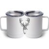 10 oz. White Stainless Steel Coffee Mug Thumbnail