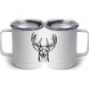10 oz. White Stainless Steel Coffee Mug Thumbnail