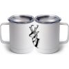 10 oz. White Stainless Steel Coffee Mug Thumbnail