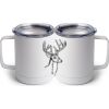 10 oz. White Stainless Steel Coffee Mug Thumbnail
