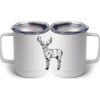 10 oz. White Stainless Steel Coffee Mug Thumbnail