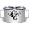 10 oz. White Stainless Steel Coffee Mug Thumbnail