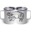 10 oz. White Stainless Steel Coffee Mug Thumbnail