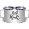 10 oz. White Stainless Steel Coffee Mug Thumbnail