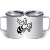 10 oz. White Stainless Steel Coffee Mug Thumbnail