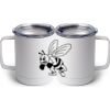 10 oz. White Stainless Steel Coffee Mug Thumbnail