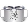10 oz. White Stainless Steel Coffee Mug Thumbnail
