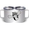 10 oz. White Stainless Steel Coffee Mug Thumbnail