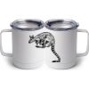 10 oz. White Stainless Steel Coffee Mug Thumbnail