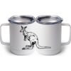 10 oz. White Stainless Steel Coffee Mug Thumbnail