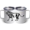 10 oz. White Stainless Steel Coffee Mug Thumbnail