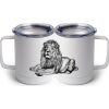 10 oz. White Stainless Steel Coffee Mug Thumbnail