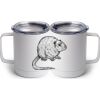 10 oz. White Stainless Steel Coffee Mug Thumbnail