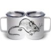10 oz. White Stainless Steel Coffee Mug Thumbnail