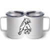 10 oz. White Stainless Steel Coffee Mug Thumbnail