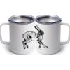 10 oz. White Stainless Steel Coffee Mug Thumbnail