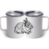 10 oz. White Stainless Steel Coffee Mug Thumbnail