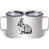 10 oz. White Stainless Steel Coffee Mug Thumbnail