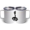 10 oz. White Stainless Steel Coffee Mug Thumbnail