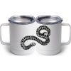 10 oz. White Stainless Steel Coffee Mug Thumbnail