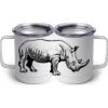10 oz. White Stainless Steel Coffee Mug Thumbnail