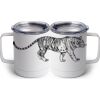 10 oz. White Stainless Steel Coffee Mug Thumbnail