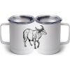 10 oz. White Stainless Steel Coffee Mug Thumbnail