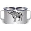 10 oz. White Stainless Steel Coffee Mug Thumbnail