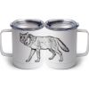 10 oz. White Stainless Steel Coffee Mug Thumbnail