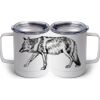 10 oz. White Stainless Steel Coffee Mug Thumbnail