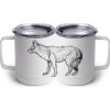 10 oz. White Stainless Steel Coffee Mug Thumbnail