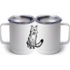 10 oz. White Stainless Steel Coffee Mug Thumbnail