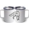 10 oz. White Stainless Steel Coffee Mug Thumbnail