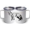 10 oz. White Stainless Steel Coffee Mug Thumbnail