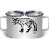 10 oz. White Stainless Steel Coffee Mug Thumbnail