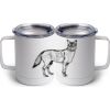 10 oz. White Stainless Steel Coffee Mug Thumbnail