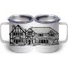 10 oz. White Stainless Steel Coffee Mug Thumbnail