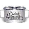 10 oz. White Stainless Steel Coffee Mug Thumbnail