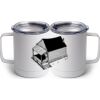 10 oz. White Stainless Steel Coffee Mug Thumbnail