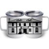 10 oz. White Stainless Steel Coffee Mug Thumbnail