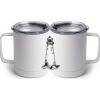 10 oz. White Stainless Steel Coffee Mug Thumbnail