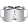 10 oz. White Stainless Steel Coffee Mug Thumbnail