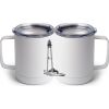 10 oz. White Stainless Steel Coffee Mug Thumbnail