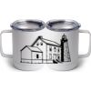 10 oz. White Stainless Steel Coffee Mug Thumbnail