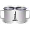 10 oz. White Stainless Steel Coffee Mug Thumbnail
